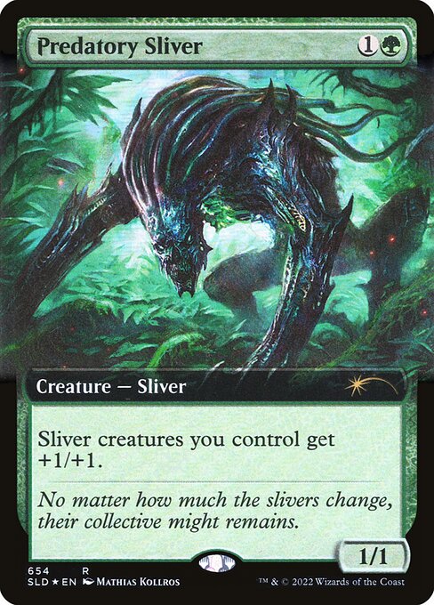 Predatory Sliver (Extended Art) (Secret Lair) Near Mint