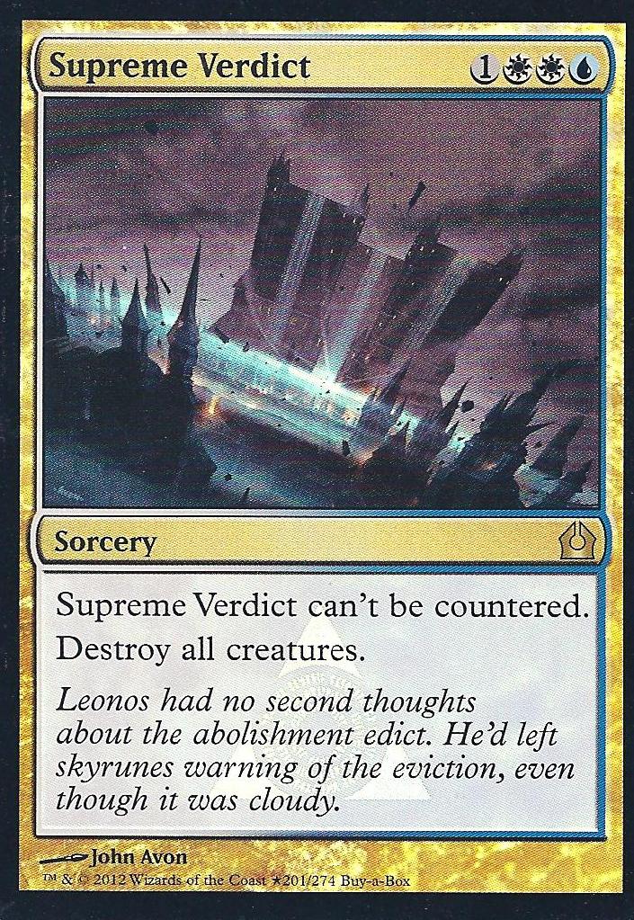 Supreme Verdict (Buy A Box Promo) (Promotional Cards) Near Mint Foil