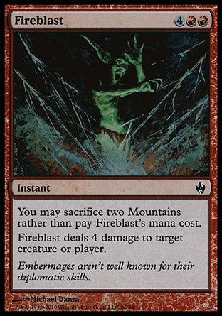 Fireblast (Premium Deck Series: Fire and Lightning) Near Mint Foil