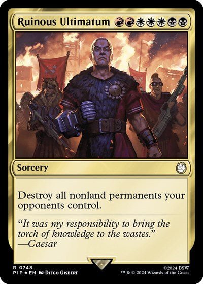 Ruinous Ultimatum (Surge Foil) (Universes Beyond: Fallout) Near Mint