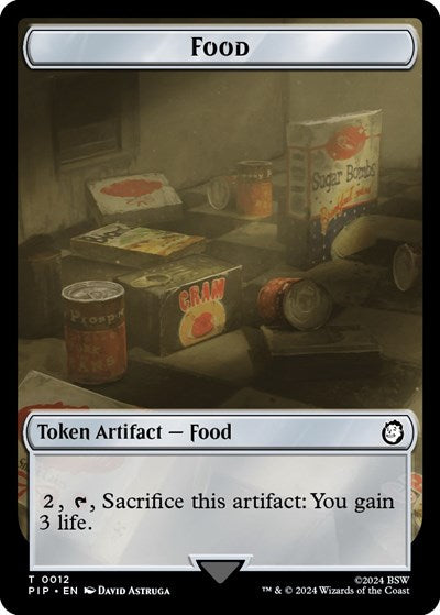 Food (0012) / Clue Double-Sided Token (Universes Beyond: Fallout) Near Mint