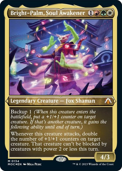 Bright-Palm, Soul Awakener (Display Commander) - Thick Stock (Commander: March of the Machine) Near Mint