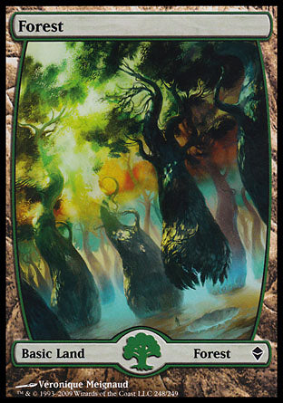 Forest (248) (Zendikar) Near Mint Foil