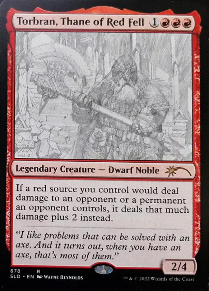 Torbran Thane of Red Fell 678 (Secret Lair) Near Mint