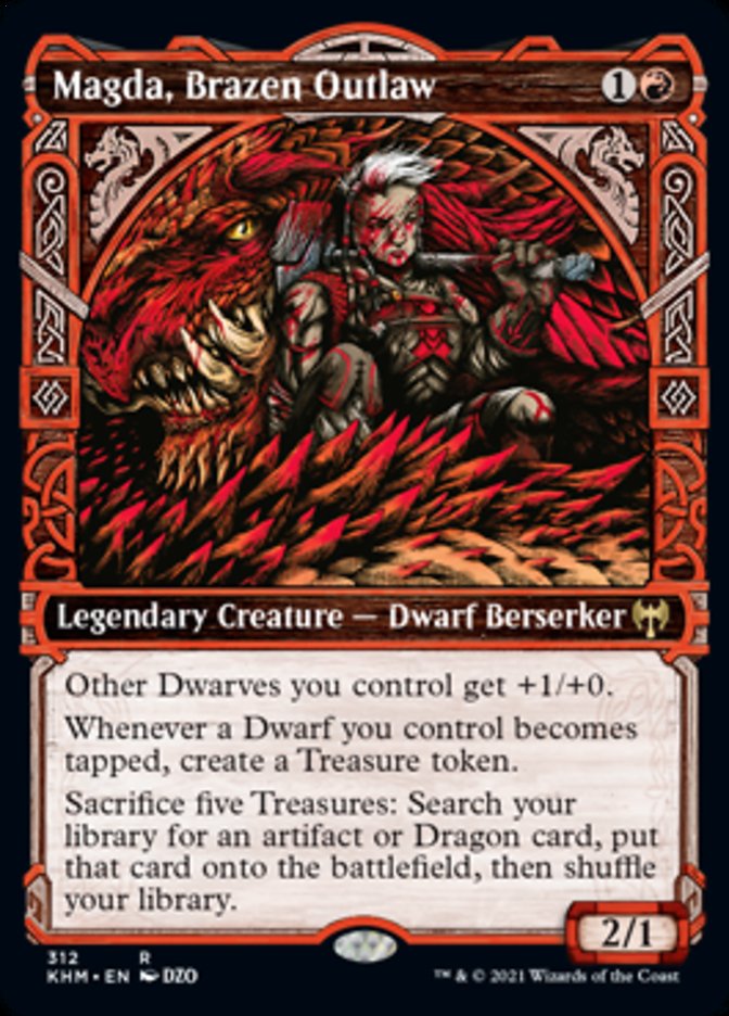 Magda, Brazen Outlaw (Showcase) (Kaldheim) Near Mint Foil