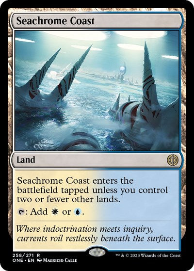 Seachrome Coast (Phyrexia: All Will Be One) Near Mint Foil