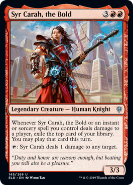 Syr Carah, the Bold (Throne of Eldraine) Near Mint