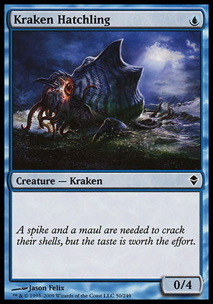 Kraken Hatchling (Zendikar) Light Play