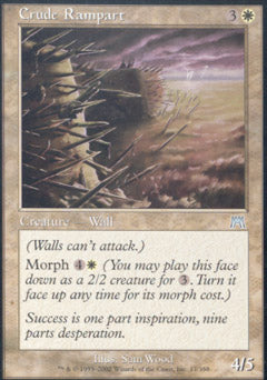Crude Rampart (Onslaught) Near Mint Foil
