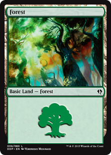 Forest (39) (Duel Decks: Zendikar vs Eldrazi) Near Mint