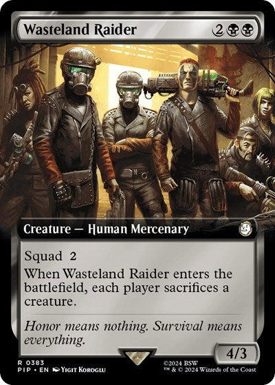 Wasteland Raider (Extended Art) (Universes Beyond: Fallout) Near Mint
