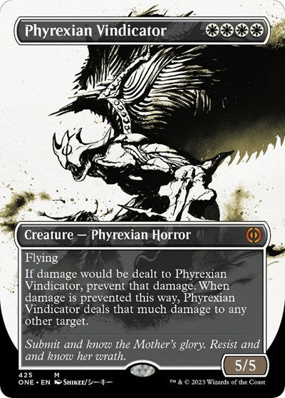 Phyrexian Vindicator (Showcase) (Step-and-Compleat Foil) (Phyrexia: All Will Be One) Near Mint