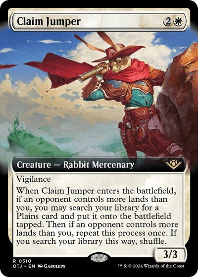 Claim Jumper (Extended Art) (Outlaws of Thunder Junction) Near Mint
