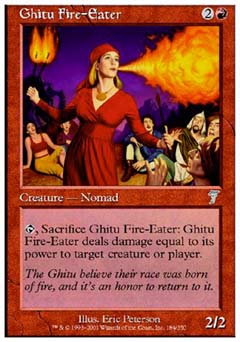 Ghitu Fire-Eater (7th Edition) Near Mint Foil