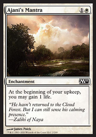 Ajani's Mantra (Magic 2011 Core Set) Near Mint Foil