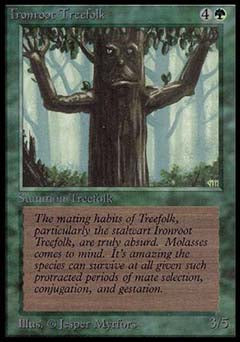 Ironroot Treefolk (Alpha) Near Mint