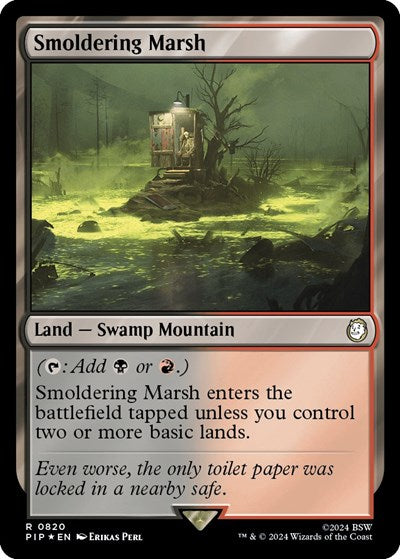 Smoldering Marsh (Surge Foil) (Universes Beyond: Fallout) Near Mint