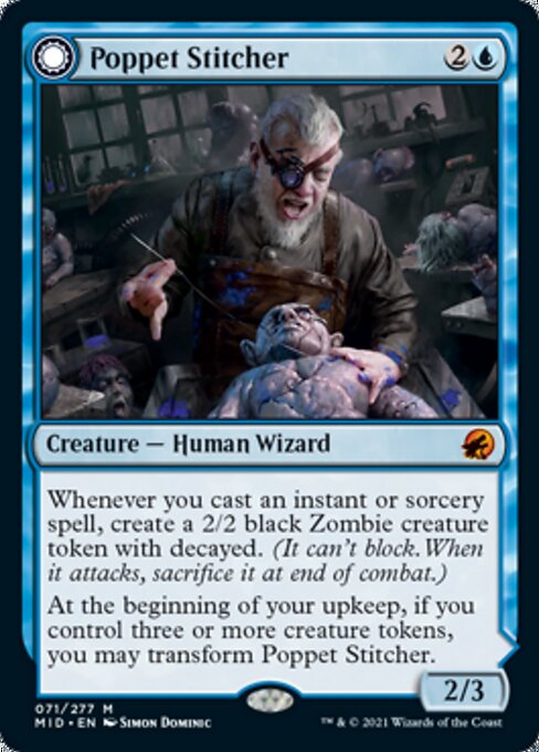 Poppet Stitcher / Poppet Factory (Innistrad: Midnight Hunt) Near Mint Foil