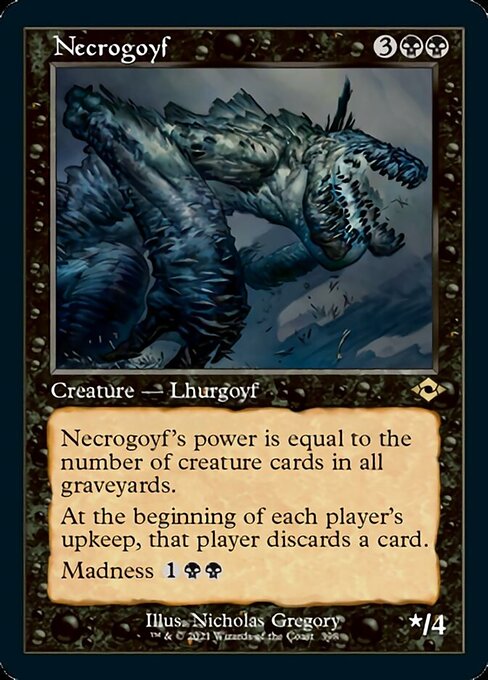 Necrogoyf (Retro Frame) (Modern Horizons 2) Near Mint Etched Foil