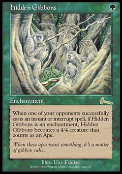 Hidden Gibbons (Urza's Legacy) Good