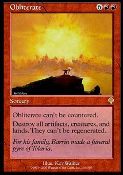 Obliterate (Invasion) Near Mint Japanese