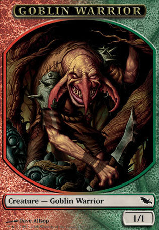 Green Red Goblin Warrior (Token) (Shadowmoor) Near Mint