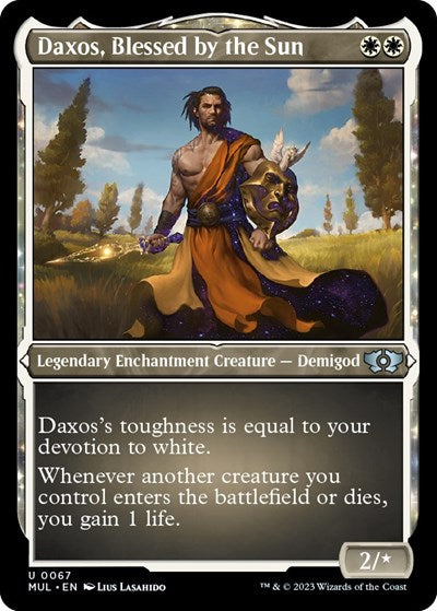 Daxos, Blessed by the Sun (Foil Etched) (March of the Machine: Multiverse Legends) Near Mint