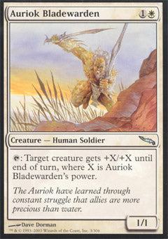 Auriok Bladewarden (Mirrodin) Near Mint Foil