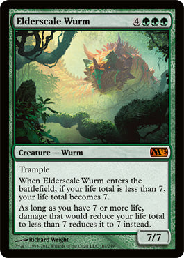 Elderscale Wurm (Magic 2013 Core Set) Damaged / Poor