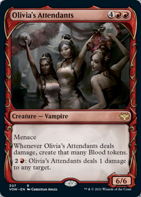 Olivia's Attendants (Showcase) (Innistrad: Crimson Vow) Near Mint