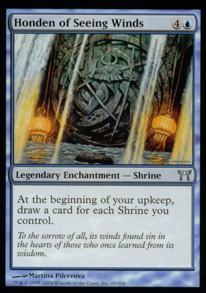 Honden of Seeing Winds (Champions of Kamigawa) Near Mint Foil