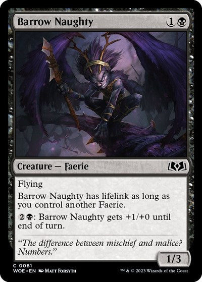 Barrow Naughty (Wilds of Eldraine) Near Mint Foil