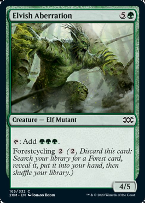 Elvish Aberration (Double Masters) Near Mint Foil