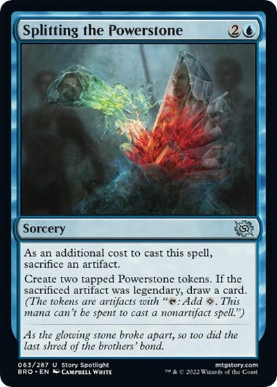 Splitting the Powerstone (The Brothers' War) Near Mint