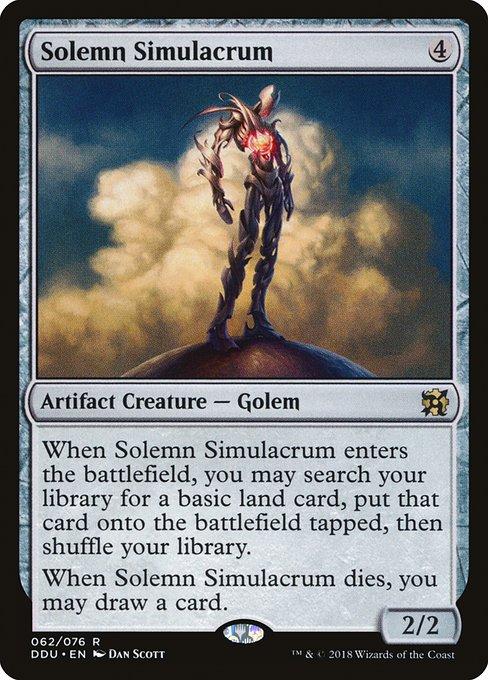 Solemn Simulacrum (Duel Decks: Elves vs Inventors) Near Mint
