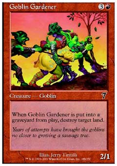Goblin Gardener (7th Edition) Near Mint Foil