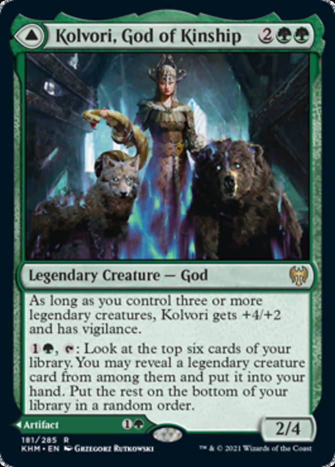Kolvori, God of Kinship / The Ringhart Crest (Kaldheim) Near Mint Foil