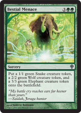 Bestial Menace (Worldwake) Near Mint