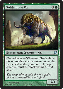 Goldenhide Ox (Journey into Nyx) Near Mint Foil