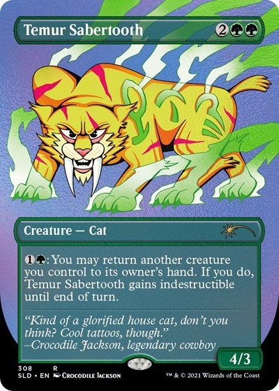 Temur Sabertooth (Foil Etched) (Secret Lair) Near Mint
