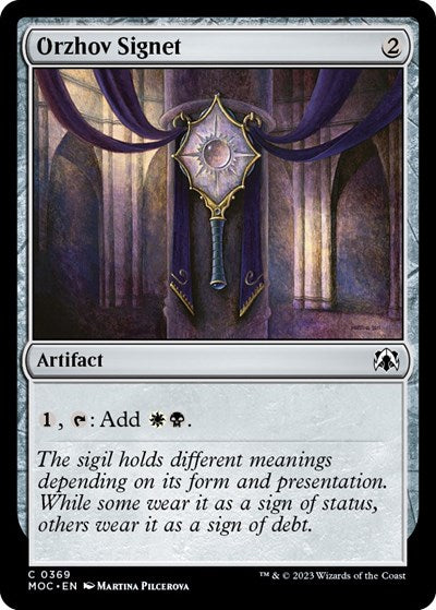 Orzhov Signet (Commander: March of the Machine) Near Mint