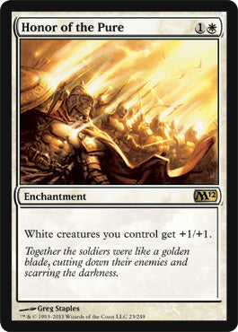 Honor of the Pure (Magic 2012 Core Set) Near Mint Foil