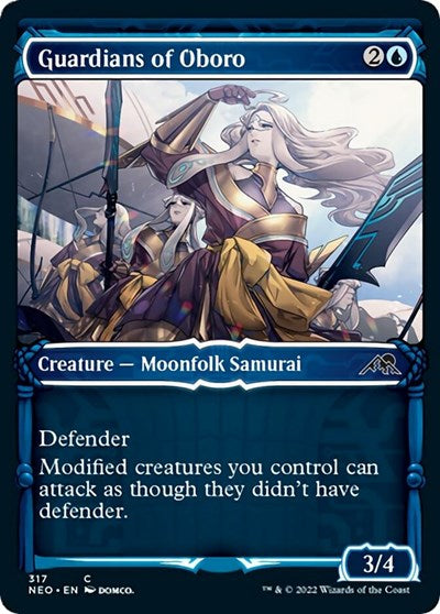 Guardians of Oboro (Showcase) (Kamigawa: Neon Dynasty) Near Mint