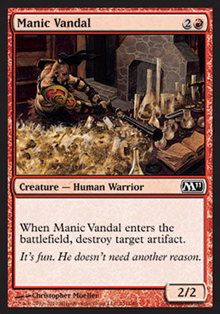 Manic Vandal (Magic 2011 Core Set) Near Mint Foil