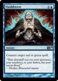 Flashfreeze (Magic 2010 Core Set) Light Play Foil