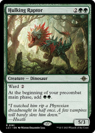 Hulking Raptor (The Lost Caverns of Ixalan) Near Mint Foil