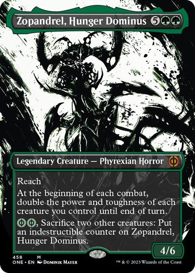 Zopandrel, Hunger Dominus (Showcase) (Step-and-Compleat Foil) (Phyrexia: All Will Be One) Near Mint