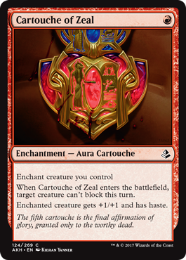 Cartouche of Zeal (Amonkhet) Near Mint Foil