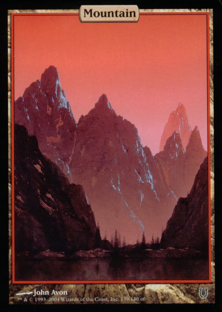 Mountain (139) (Unhinged) Near Mint Foil