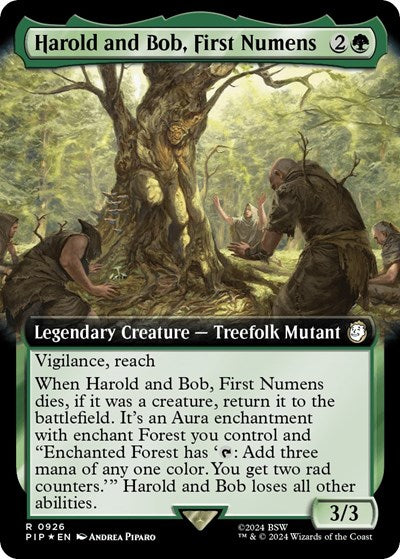 Harold and Bob, First Numens (Extended Art) (Surge Foil) (Universes Beyond: Fallout) Near Mint